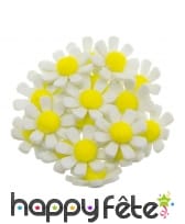 Boite de 18 pâquerettes adhésives en feutrine, image 1