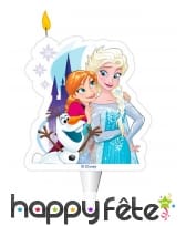 Bougie d'anniversaire Reine des neiges de 8 cm