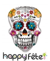 Ballon de cr&acirc;ne Dia de los muertos 41 X 50 cm