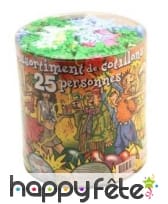 Boîte de cotillons colorés pour 25 personnes, image 1