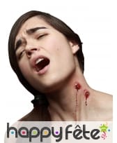 Blessures dents de vampire en latex