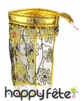 Bandeau doré égyptien avec voile décoré