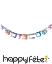 Bannière disco en lettres