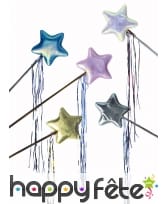 Baguette de fée étoile colorée