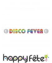Banderole Disco Fever multicolore de 2,13 m