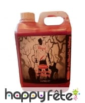 Bidon de faux sang pour vêtement