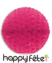 Boule décorative fuchsia en papier de 33cm
