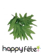 Bracelet de feuilles tropicales vertes en tissu, image 2