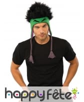 Bonnet de Hulk avec cheveux pour homme