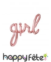 Ballon de naissance rose doré, 77 x 70 cm, image 1