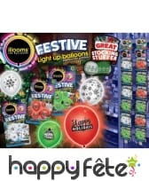 Ballons de Noël lumineux