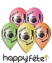 Ballons disco néon