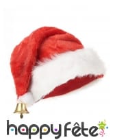 Bonnet de Noël en peluche avec clochette, image 1