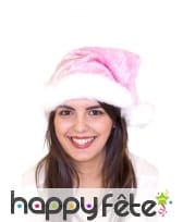 Bonnet de Noël rose clair
