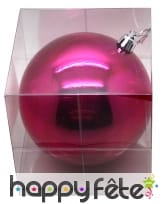 Boule de noel argentée brillante de 10 cm, image 1