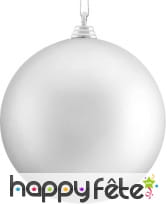 Boule de noel argentée de 10 cm