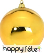 Boule de noël brillante dorée de 20cm