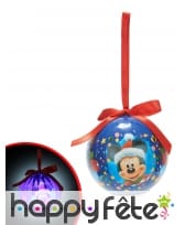 Boule de Noël Mickey Lumineuse 7,5cm