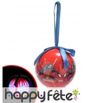 Boule de Noël Spiderman Lumineuse 7,5cm