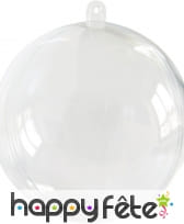 Boule de noël transparente