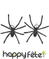 Boucles d'oreilles araignées noires, image 2