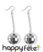 Boucles d'oreilles boules à facettes disco, image 1