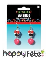 Boucles d'oreilles Dia de los muertos
