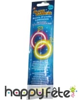 Boucles d'oreilles/pendentif lumineux