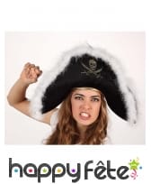 Bicorne de pirate avec froufrou, image 1