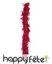 Boa de plumes bordeaux