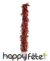 Boa de plumes chocolat