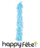 Boa de plumes turquoises