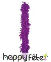Boa de plumes violettes