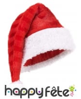 Bonnet de Père Noël rouge rayuré