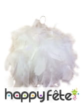 Boule de plumes blanches de 10 cm