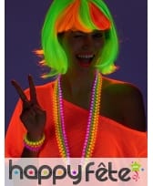 Bracelet de perles colorées années 80, image 1