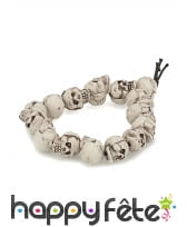 Bracelet de perles crâne