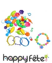 Bracelet de perles en plastique à composer diy