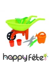 Brouette de plage pour enfant et accessoires