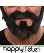 Barbe de rocker noire