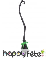 Balai de sorcière tordu en plastique noir, image 1