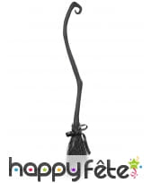 Balai de sorcière tordu en plastique noir, image 3