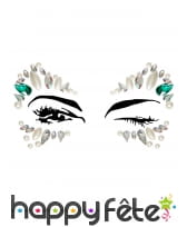 Bijoux de visage à coller fantaisie pour adulte, image 1