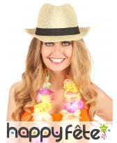 Borsalino écru avec ruban noir, image 1