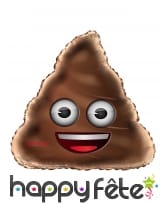 Ballon émoticone caca de 80cm