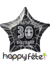 Ballon étoile d'anniversaire en aluminium, image 2