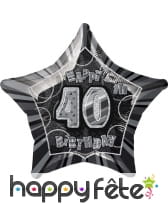 Ballon étoile d'anniversaire en aluminium, image 3