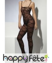 Body en dentelle rayures croisées, image 3