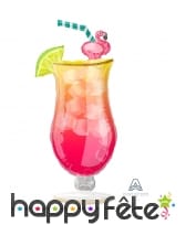 Ballon en forme de cocktail de 104cm