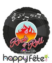 Ballon en forme de disque rock'n roll